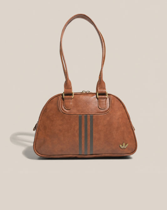 Sac à bandoulière Airliner en similicuir marron – Élégant et pratique